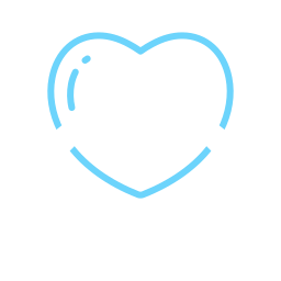 Cartoon hands holding love heart